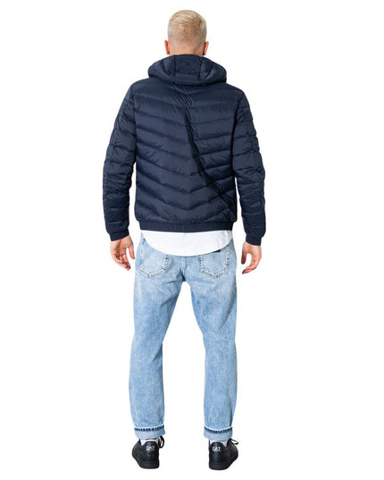 Armani Exchange Blue Polyester Jacket