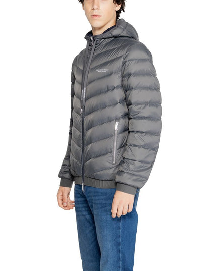 Armani Exchange Gray Polyester Jacket