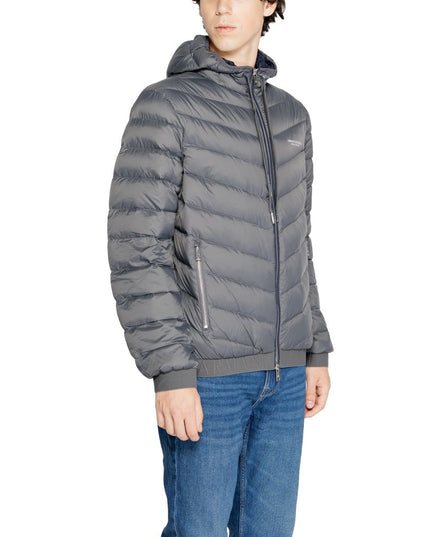 Armani Exchange Gray Polyester Jacket