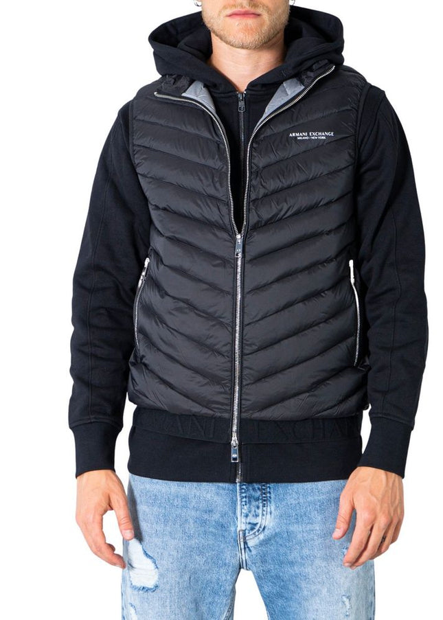 Armani Exchange Black Polyester Jacket