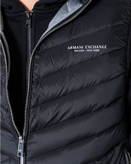 Armani Exchange Black Polyester Jacket