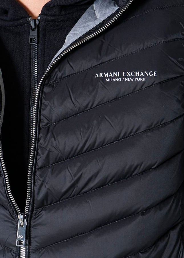 Armani Exchange Black Polyester Jacket