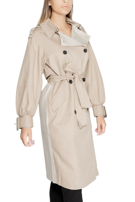 Desigual Beige Cotton Jackets & Coat