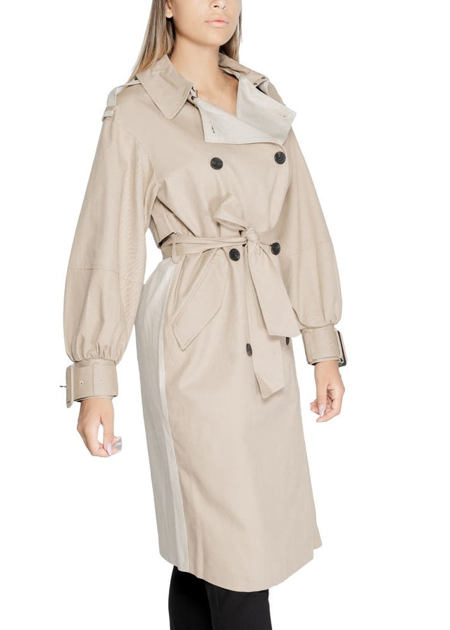 Desigual Beige Cotton Jackets & Coat