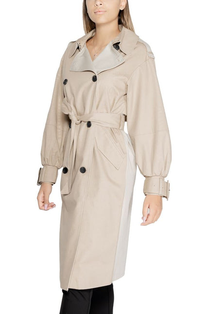 Desigual Beige Cotton Jackets & Coat