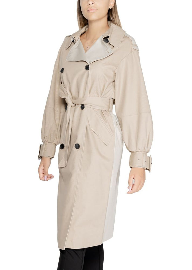 Desigual Beige Cotton Jackets & Coat