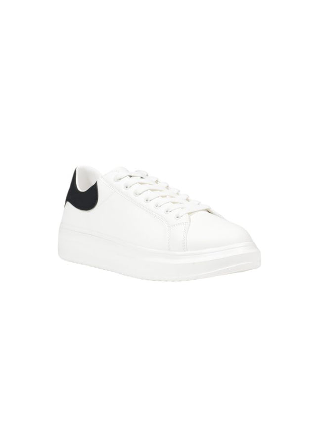 Icon White Fabric Sneaker