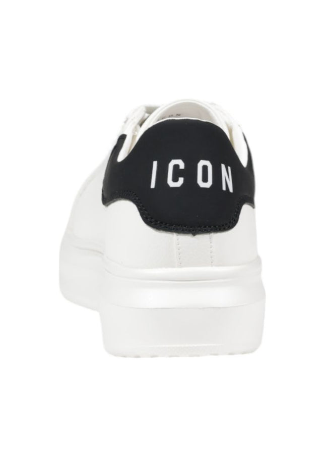 Icon White Fabric Sneaker