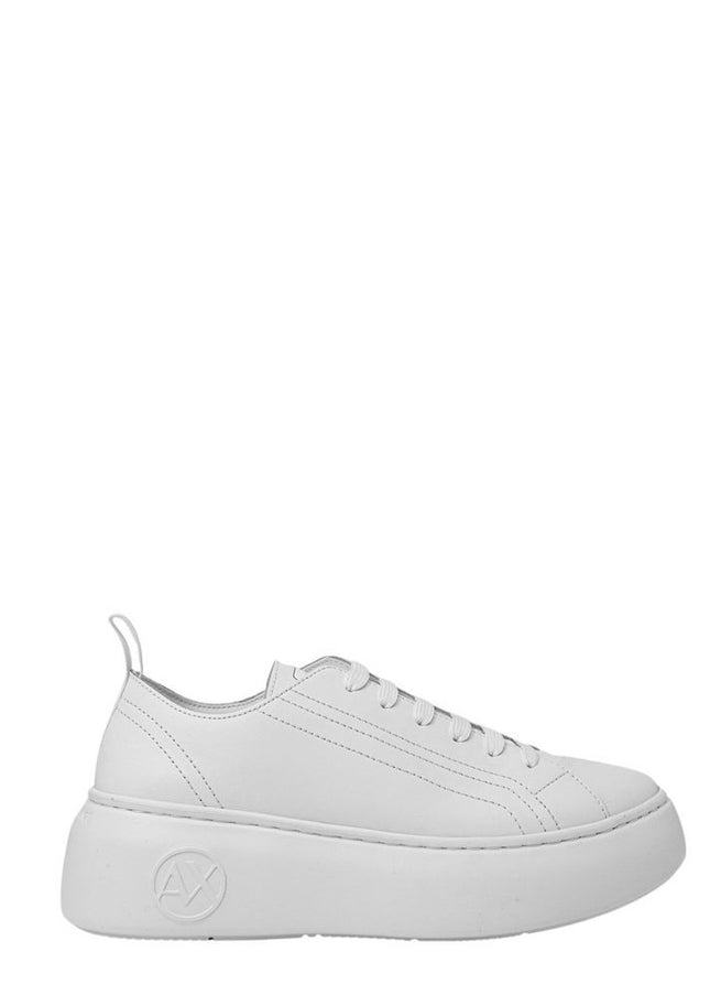 Armani Exchange White Leather Sneaker