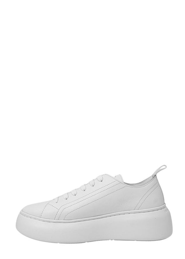 Armani Exchange White Leather Sneaker