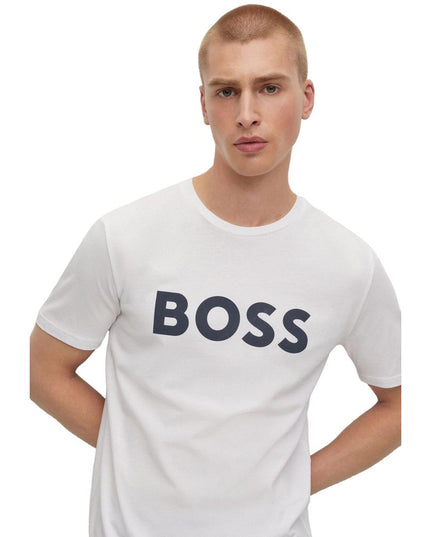 Hugo Boss White Cotton T-Shirt