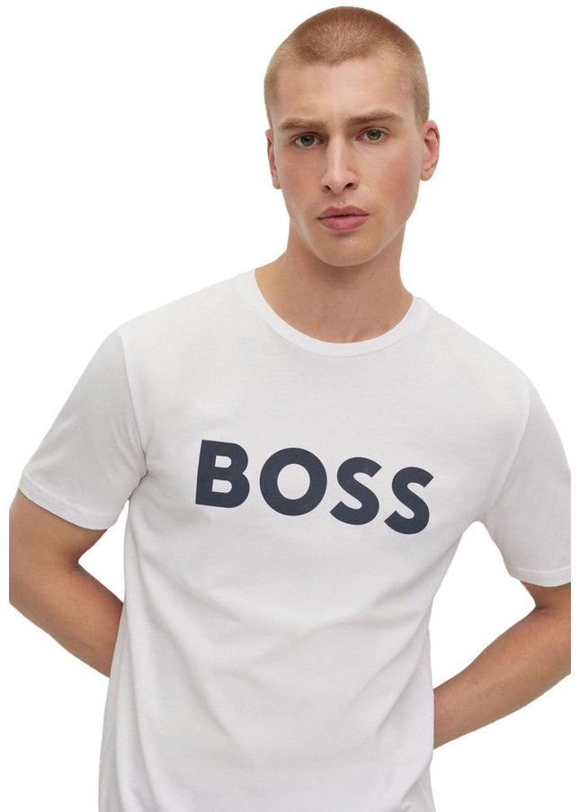 Hugo Boss White Cotton T-Shirt