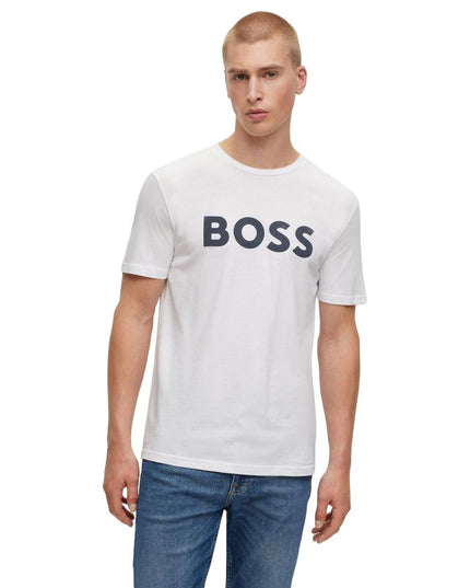 Hugo Boss White Cotton T-Shirt