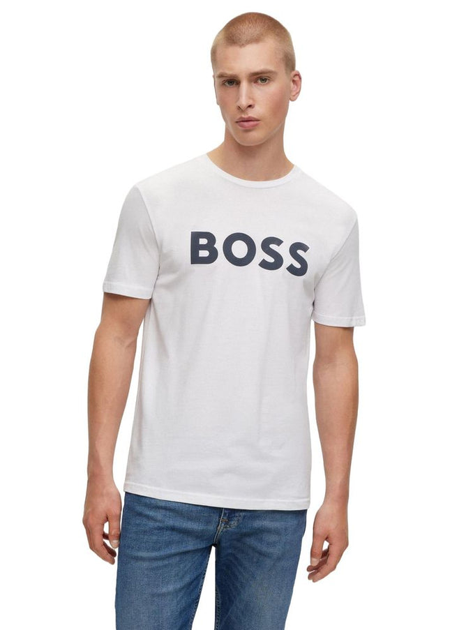 Hugo Boss White Cotton T-Shirt