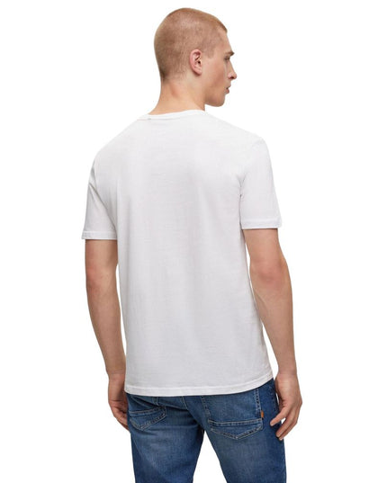 Hugo Boss White Cotton T-Shirt