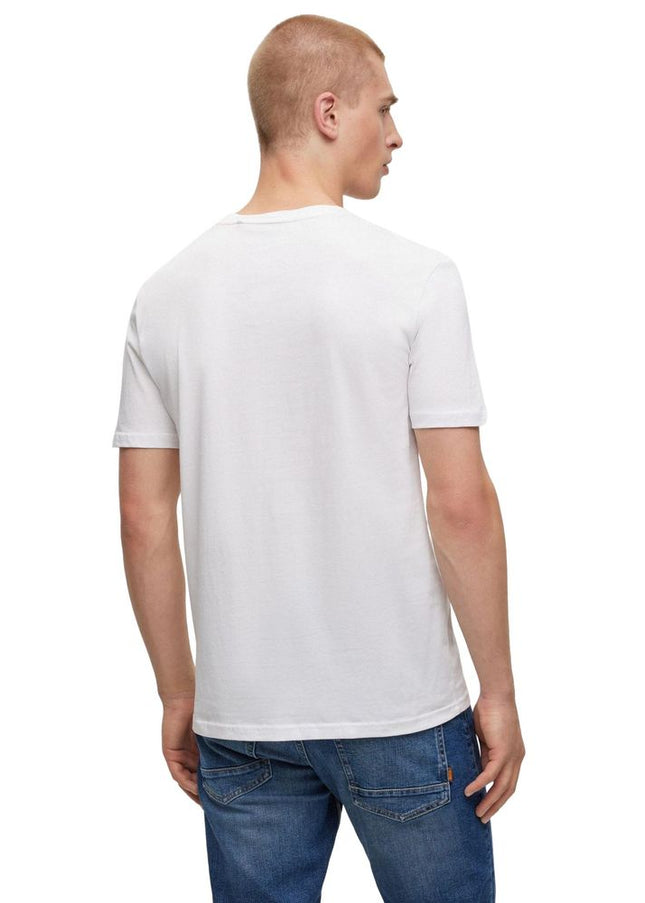 Hugo Boss White Cotton T-Shirt