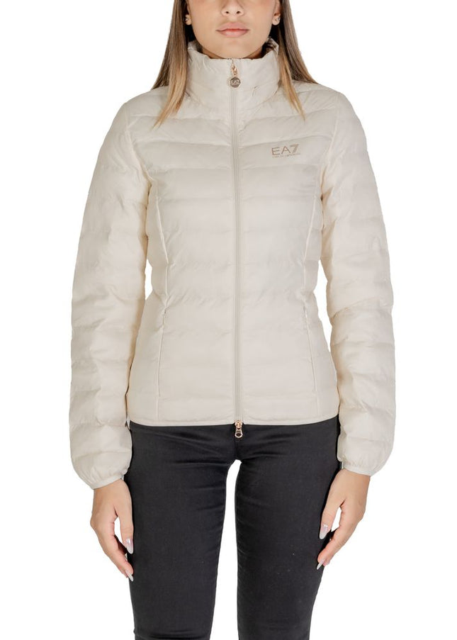 EA7 Emporio Armani Cream Polyamide Jackets & Coat