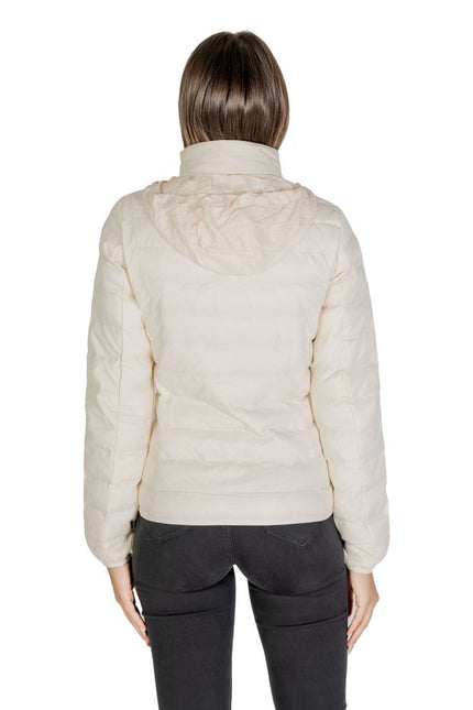 EA7 Emporio Armani Cream Polyamide Jackets & Coat