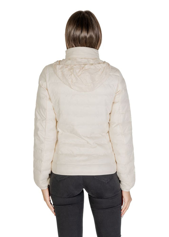 EA7 Emporio Armani Cream Polyamide Jackets & Coat