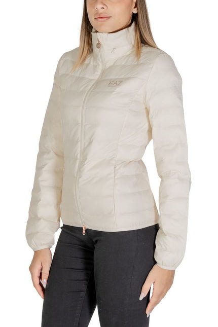 EA7 Emporio Armani Cream Polyamide Jackets & Coat