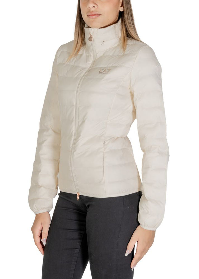 EA7 Emporio Armani Cream Polyamide Jackets & Coat