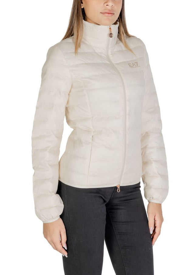 EA7 Emporio Armani Cream Polyamide Jackets & Coat