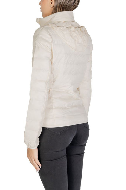 EA7 Emporio Armani Cream Polyamide Jackets & Coat