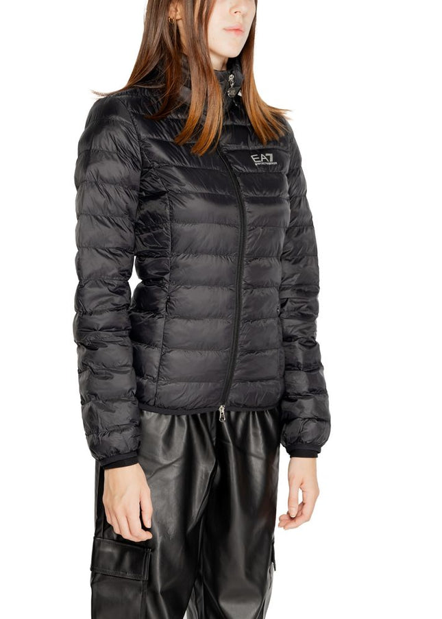 EA7 Emporio Armani Black Polyamide Jackets & Coat