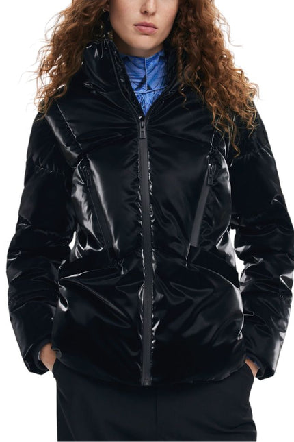 Desigual Black Polyester Jackets & Coat