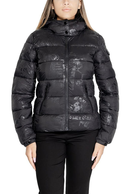 Desigual Black Polyamide Jackets & Coat