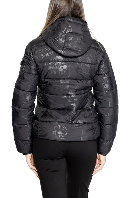 Desigual Black Polyamide Jackets & Coat