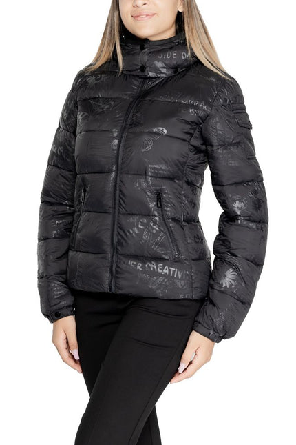 Desigual Black Polyamide Jackets & Coat