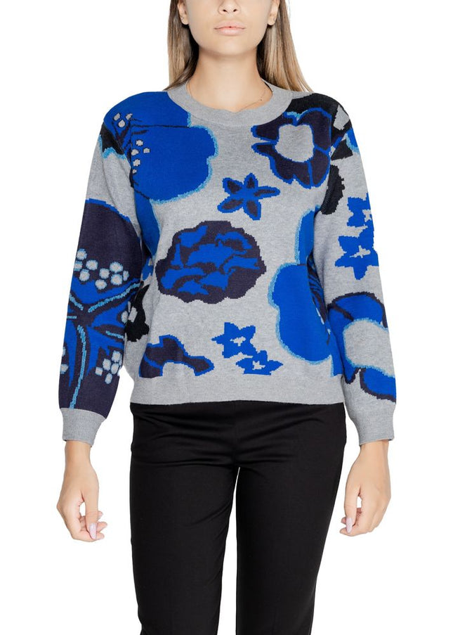 Desigual Gray Viscose Sweater