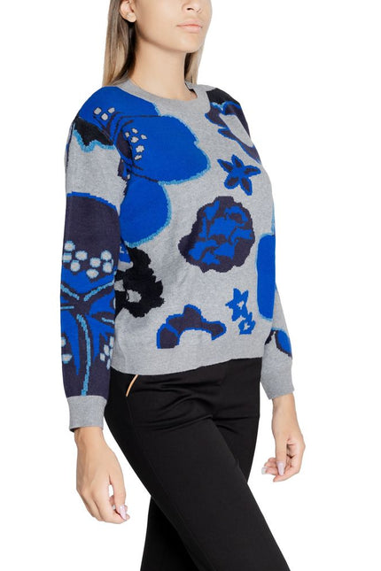 Desigual Gray Viscose Sweater