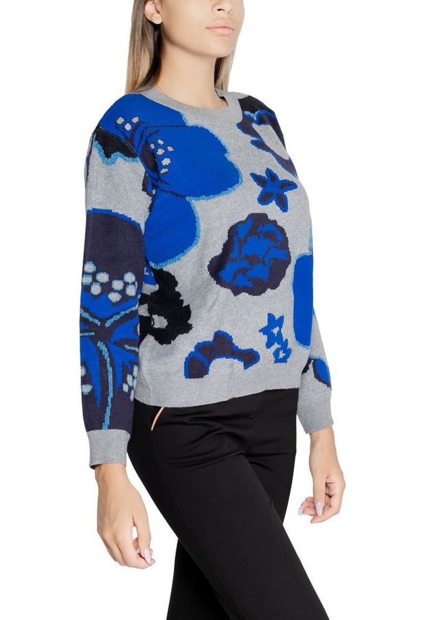 Desigual Gray Viscose Sweater