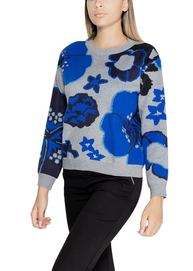 Desigual Gray Viscose Sweater