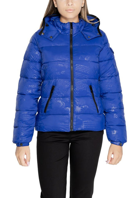 Desigual Blue Polyamide Jackets & Coat