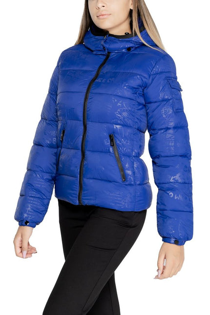 Desigual Blue Polyamide Jackets & Coat