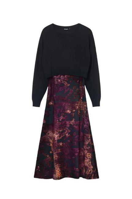 Desigual Black Viscose Dress