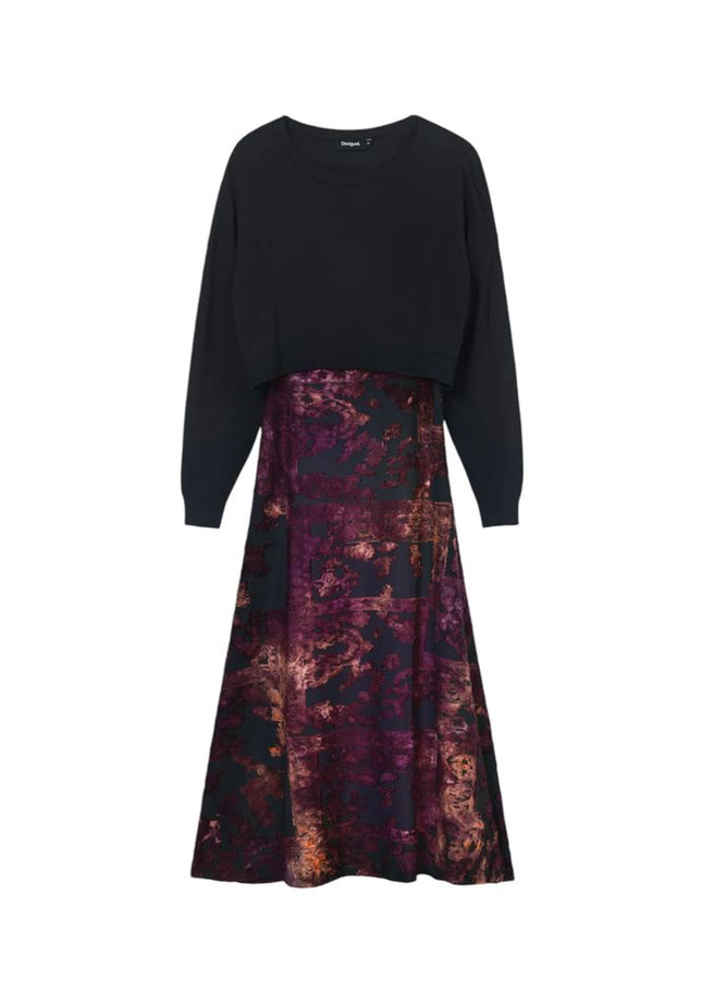 Desigual Black Viscose Dress