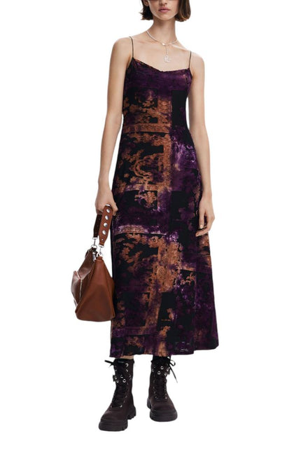 Desigual Black Viscose Dress