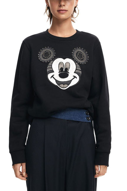 Desigual Black Cotton Sweater