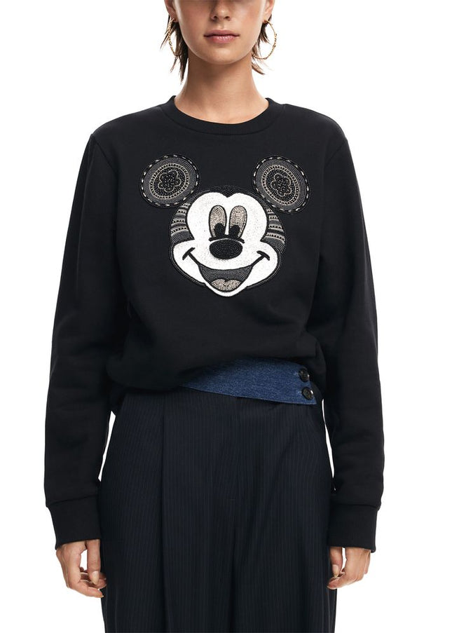 Desigual Black Cotton Sweater