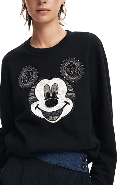 Desigual Black Cotton Sweater