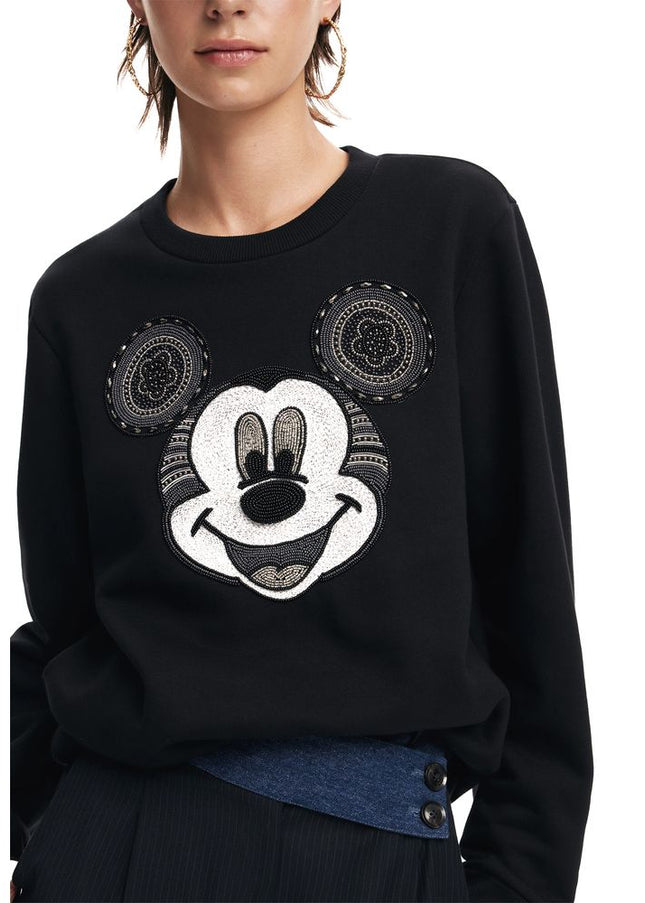 Desigual Black Cotton Sweater