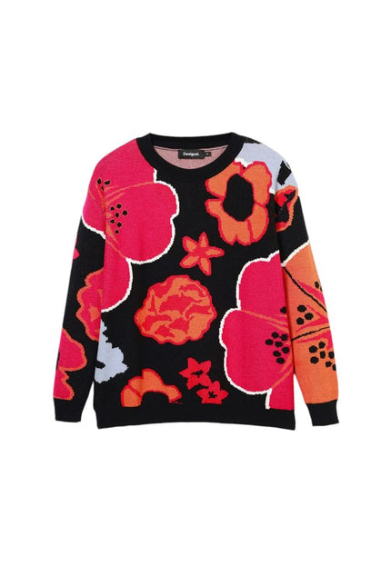 Desigual Black Viscose Sweater