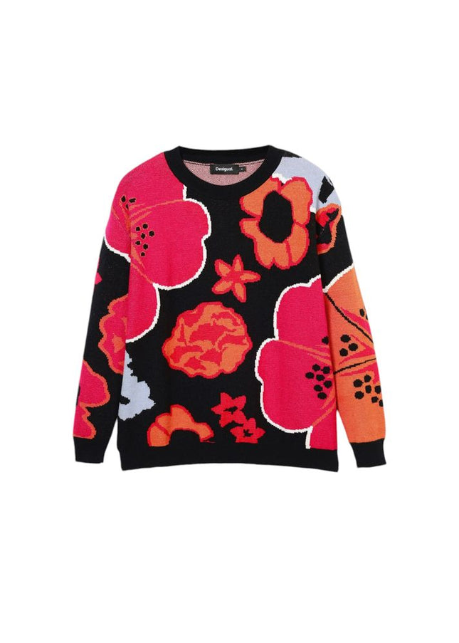 Desigual Black Viscose Sweater