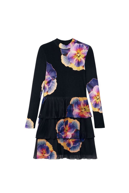 Desigual Black Viscose Dress