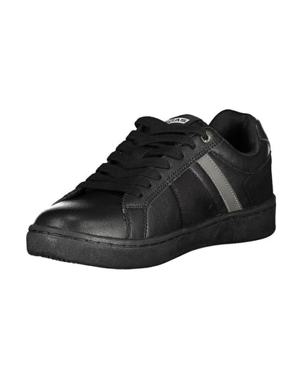 Gas Black Artificial Leather Sneaker