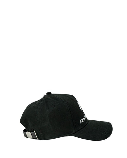 Armani Exchange Black Cotton Hats & Cap